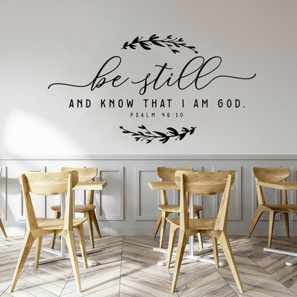 Psalm 46:10 Be Still & Know That I Am God Wall Sticker