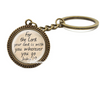 Faith & Strength Inspirational Christian Vintage Style Keychain