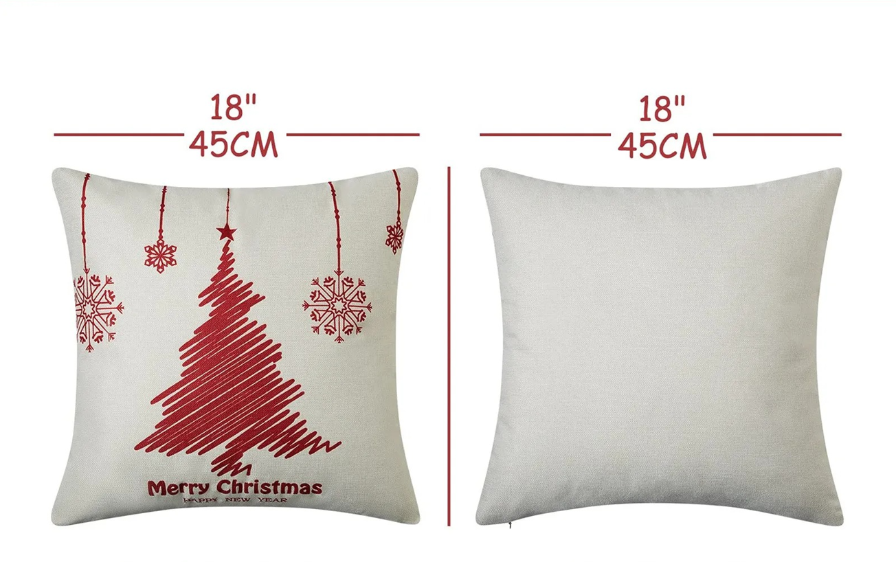 Holiday Spirit Christmas Cushion Covers (Set of 4)