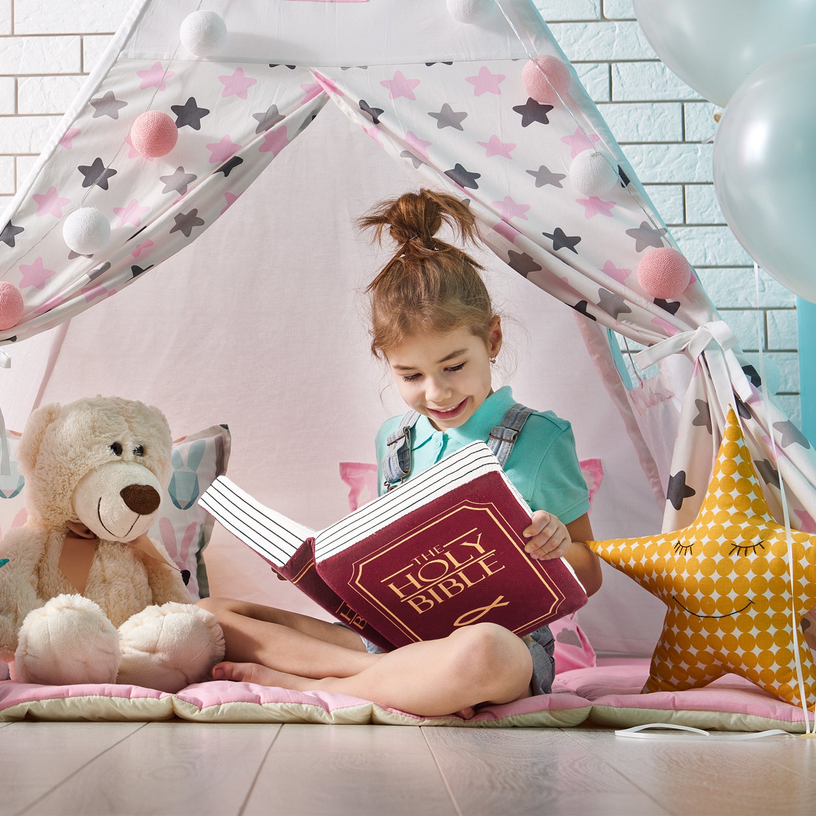 The Holy Bible Memory Foam Cushion