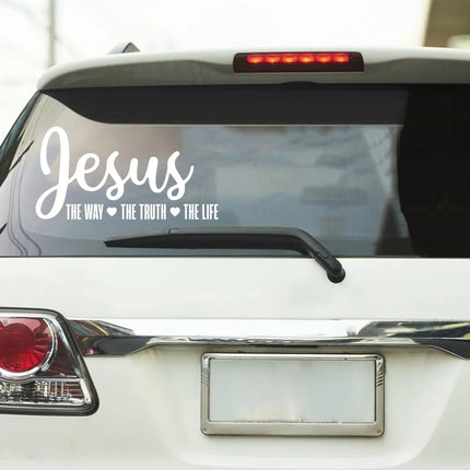 Jesus The Way Truth Life Decal Sticker