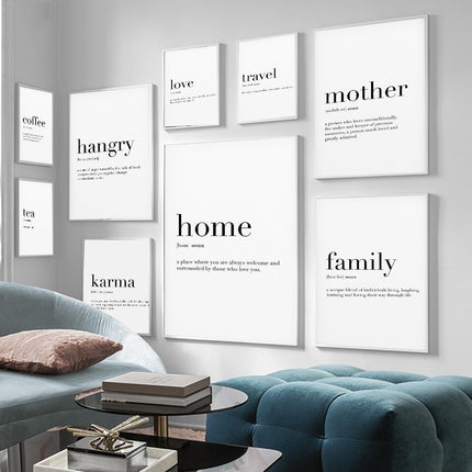 Family Quotes Printed Wall Art