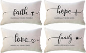 Inspirtional Proverb Rectangular Cushion Cover