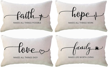 Inspirational Proverb Rectangular Cushion Cover