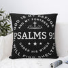 God is My Refuge Psalm 91 Cushion Cover