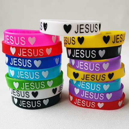 20 Piece Bundle I  ♡ Jesus Silicone Wrist Bands