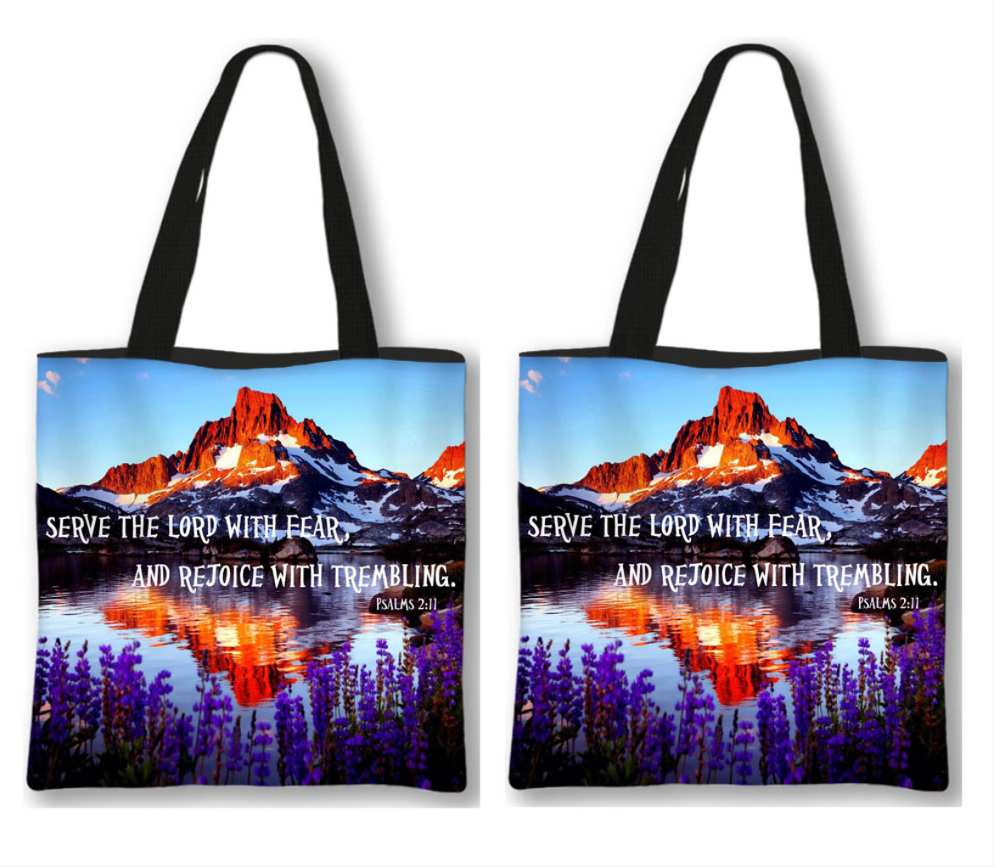 Uplifting Bible Quote Tote Bag