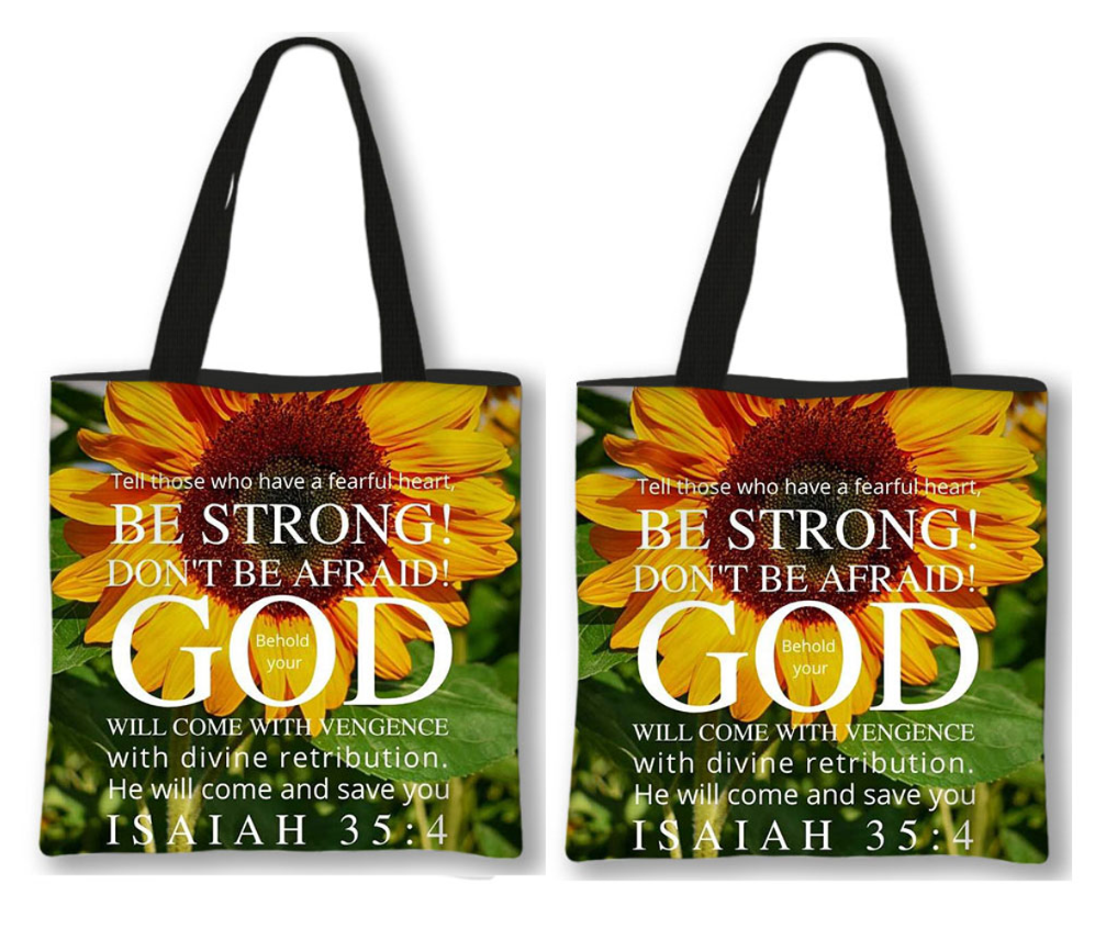 Uplifting Bible Quote Tote Bag