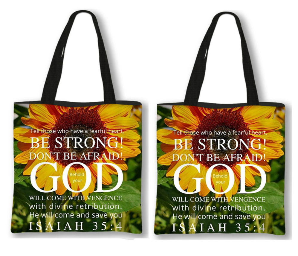 Christian Uplifting Quote Tote Shoulder Bag