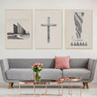 Christian Bible Sketches Printed Wall Art