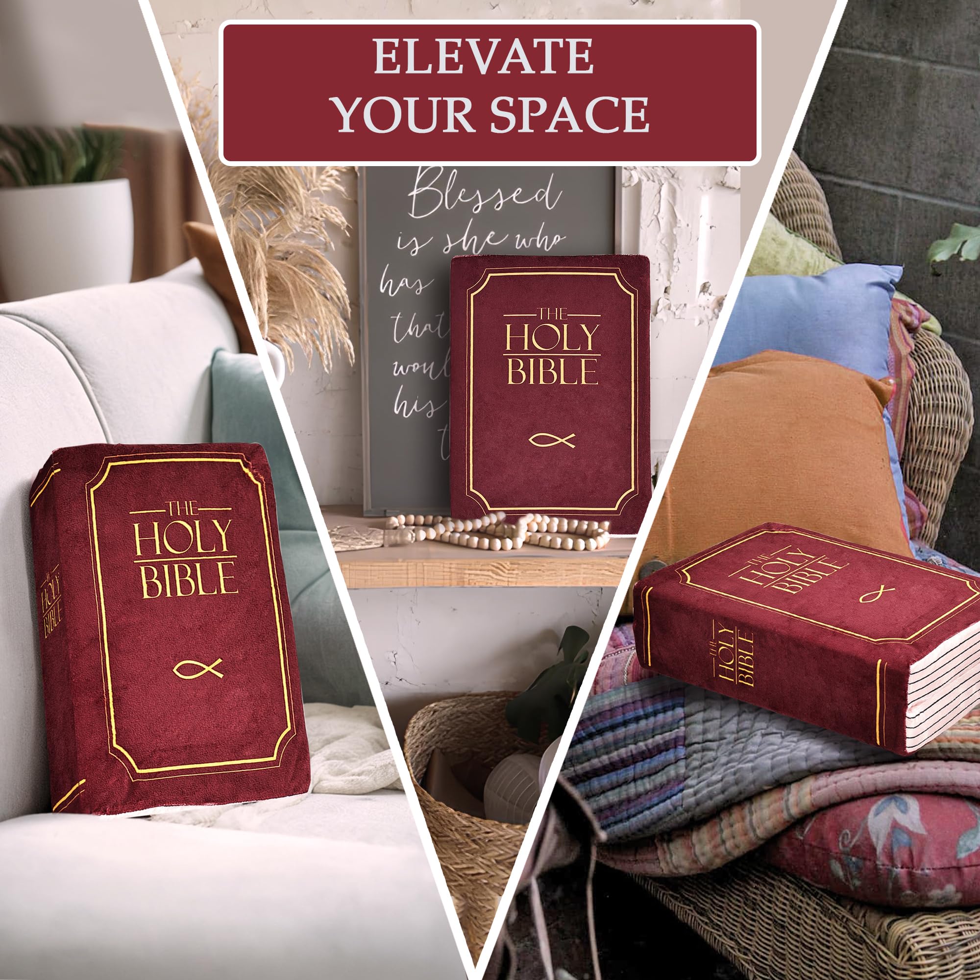 The Holy Bible Memory Foam Cushion