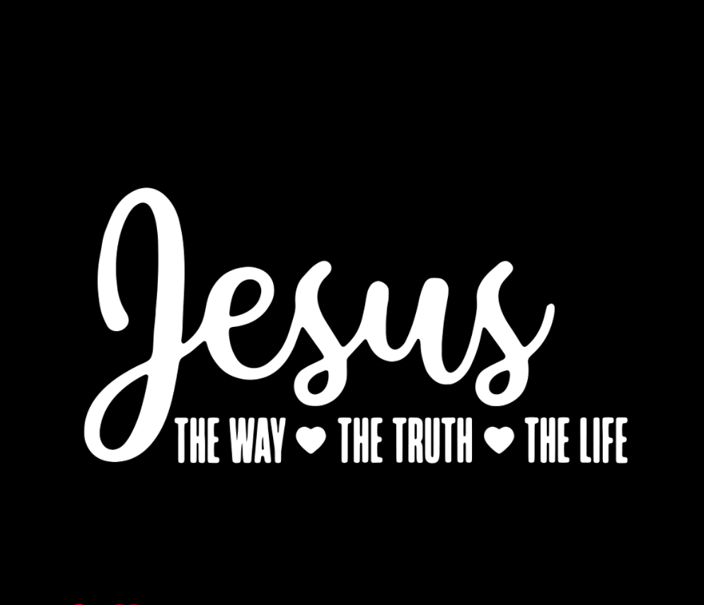 Jesus The Way, The Truth, The Life Decal Sticker