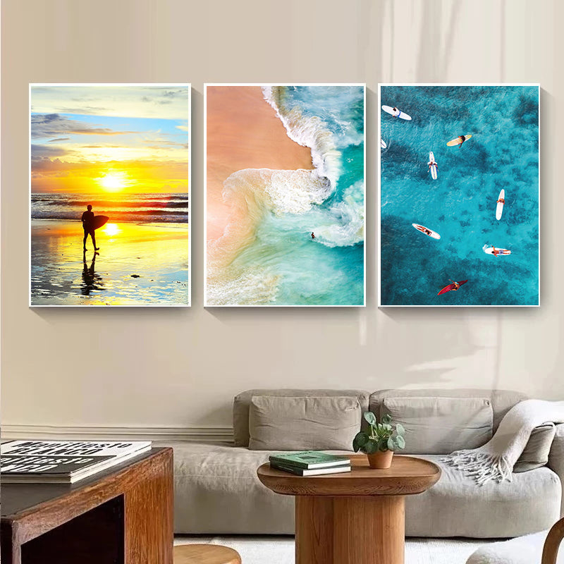 Surfing Paradise Printed Wall Art