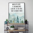 Landscape Psalms Scripture Printed Wall Art