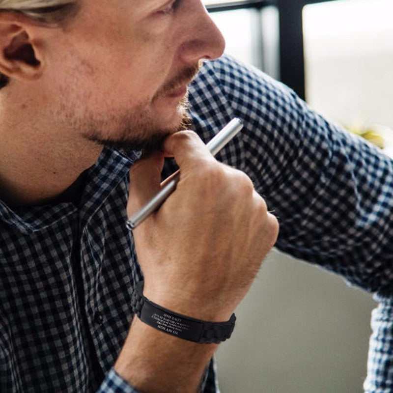 Scripture Stainless Steel Clasp Bracelet