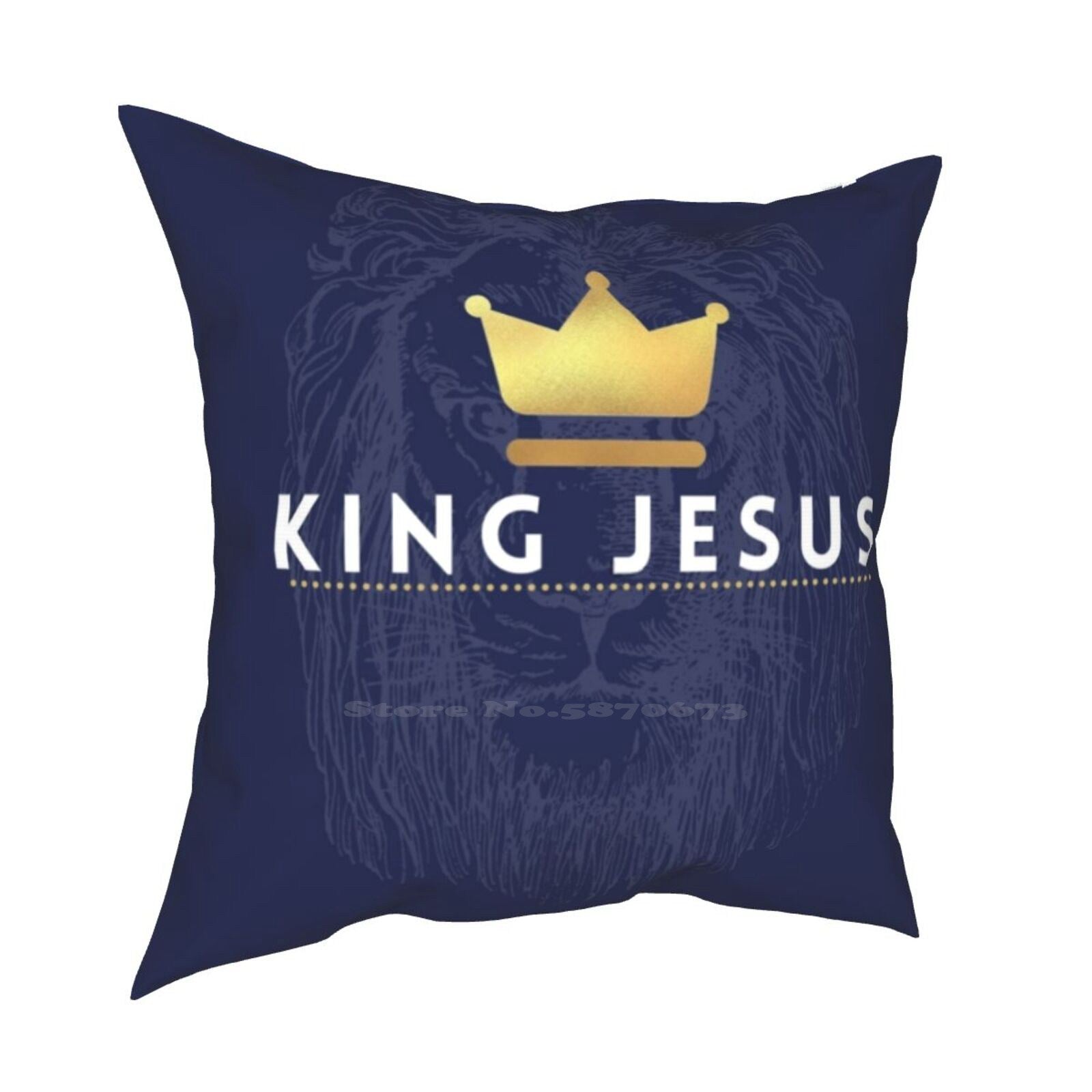 King Jesus Lion Crown Cushion Cover