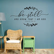 Psalm 46:10 Be Still & Know That I Am God Wall Sticker