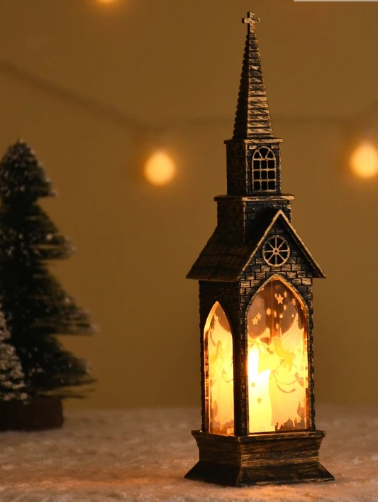 Christmas LED Steeple Lantern Lamps