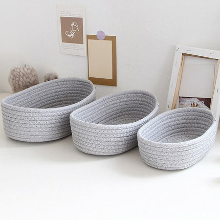 Woven Cotton Thread Storage Basket