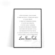 1 Corinthians 13:4-8 'Love Never Fails' Printed Wall Art