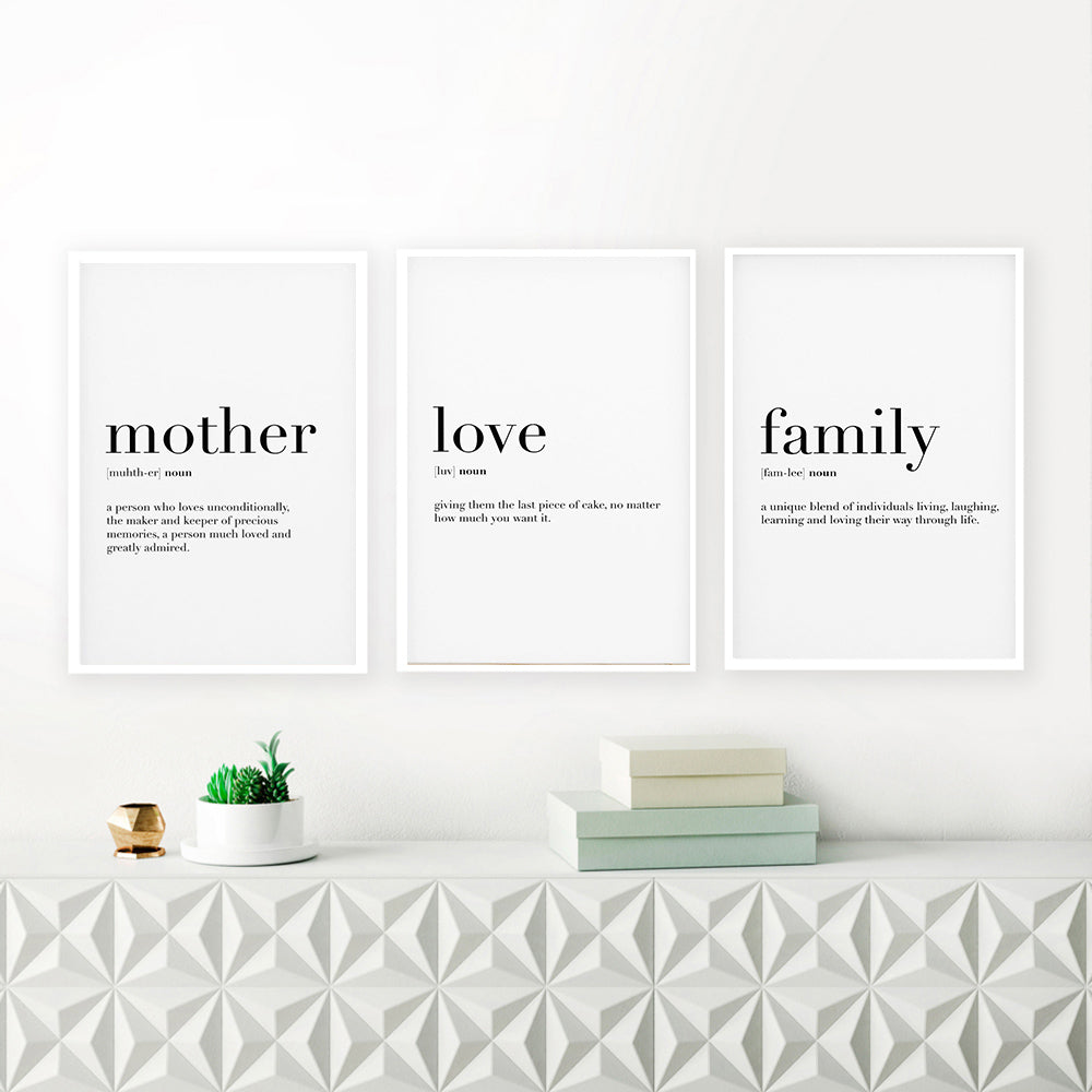 Family Quotes Printed Wall Art