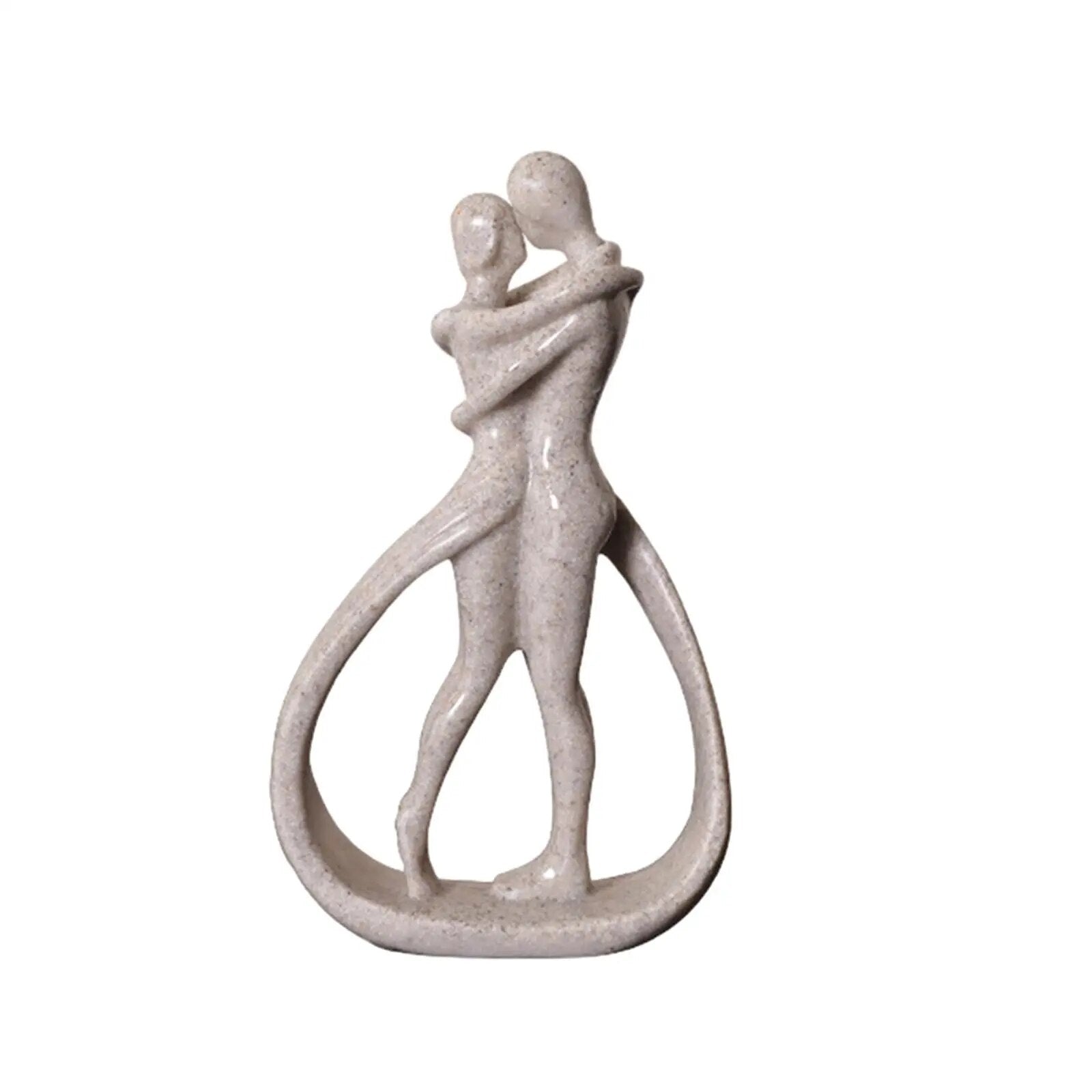 Abstract Embrace Couple Statue