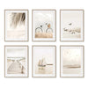 Beige Coastal Lifestyle Print Wall Art