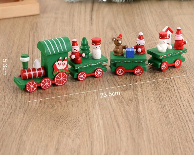 Holiday Express Christmas Wooden Train Decoration