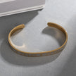 Gold Steel Christian Cuff