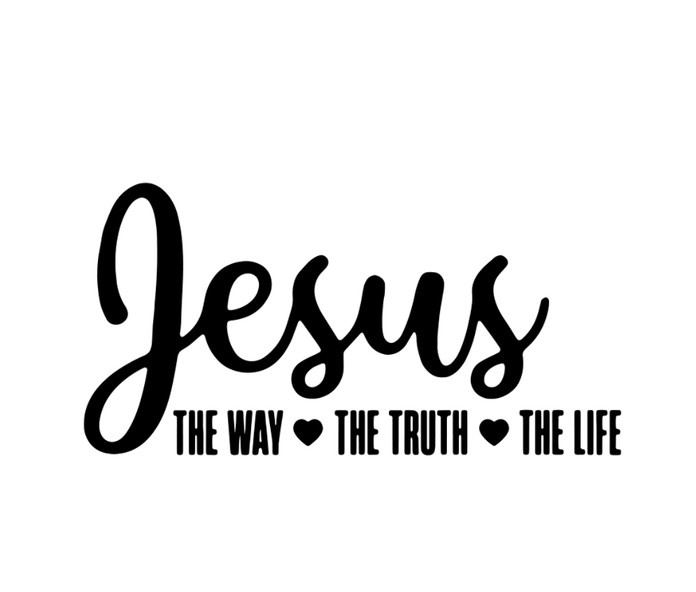 Jesus The Way Truth Life Decal Sticker