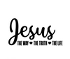 Jesus The Way Truth Life Decal Sticker