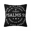 God is My Refuge Psalm 91 Cushion Cover