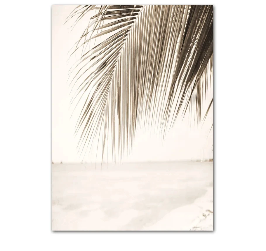 Beige Coastal Lifestyle Print Wall Art