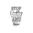 Inspirational Cursive Quotes Printed Wall Art