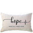 Inspirtional Proverb Rectangular Cushion Cover