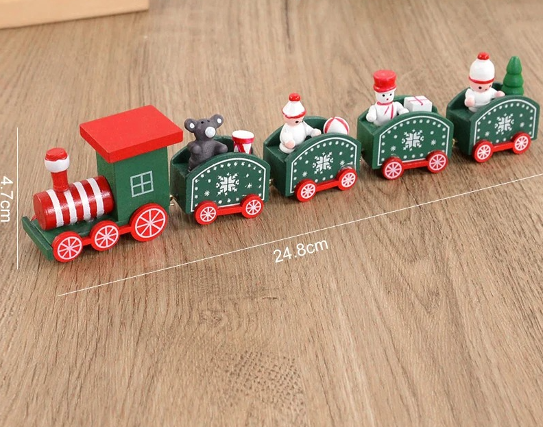 Holiday Express Christmas Wooden Train Decoration