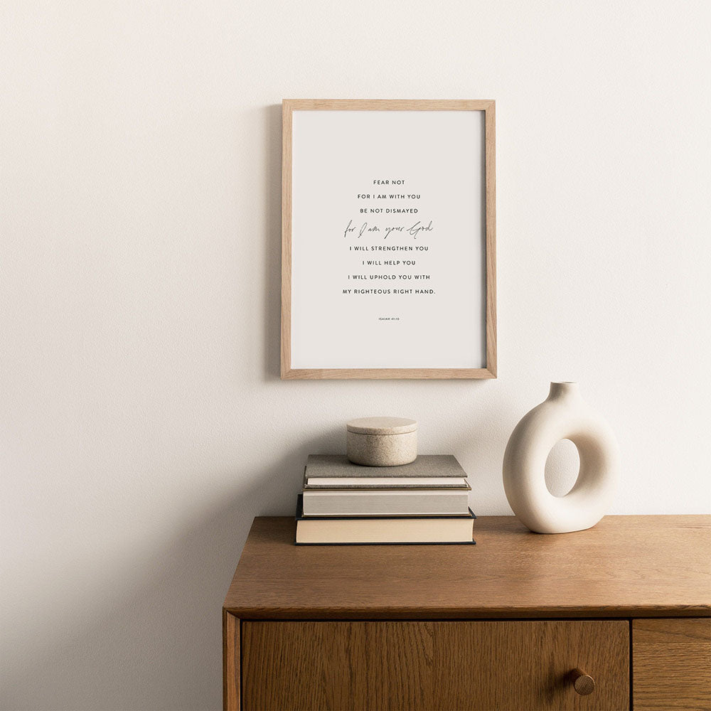 Isaiah 41:10 Scripture Printed Wall Art