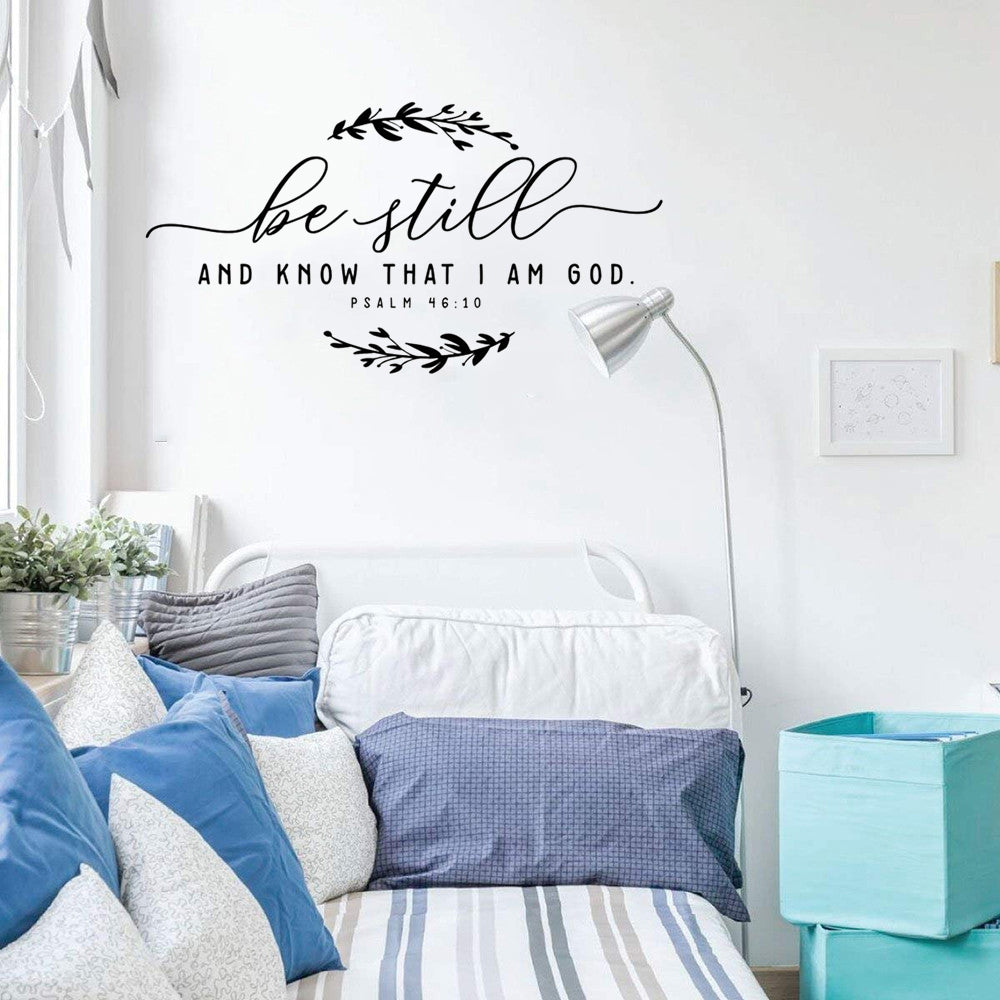 Psalm 46:10 Be Still & Know That I Am God Wall Sticker