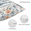 Philippians 4:13 Watercolour Floral Scripture Cushion Cover