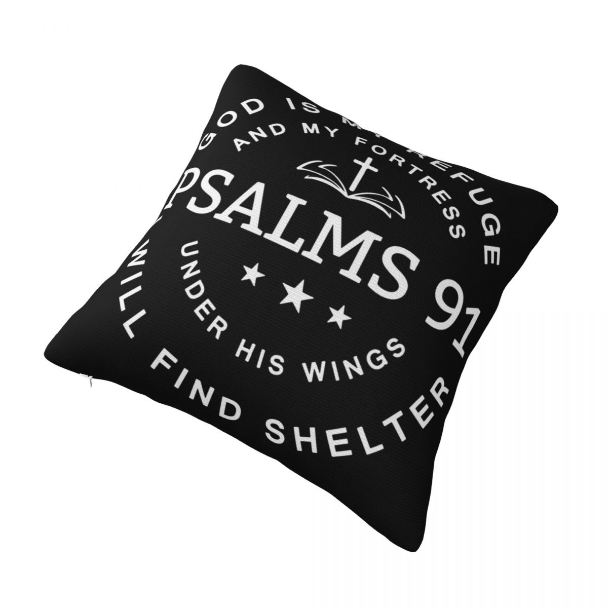 God is My Refuge Psalm 91 Cushion Cover