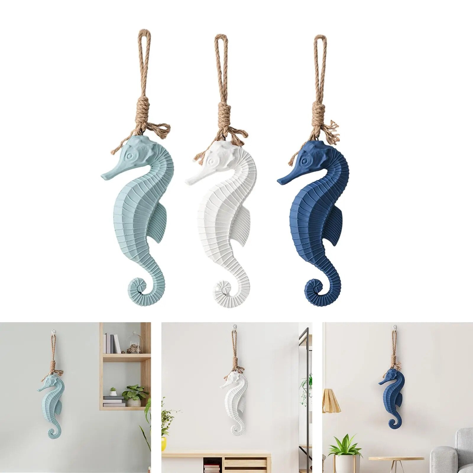 Seahorse Hanging Wall Ornament
