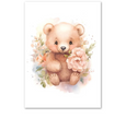 Floral Forest Animals Children's Printed Wall Art