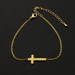 Cross Pendant Plated Bracelet