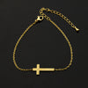 Cross Pendant Plated Bracelet