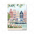 Painting Style City Travel Printed Wall Art