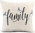 Cursive Home Terms Linen Cushion Cover