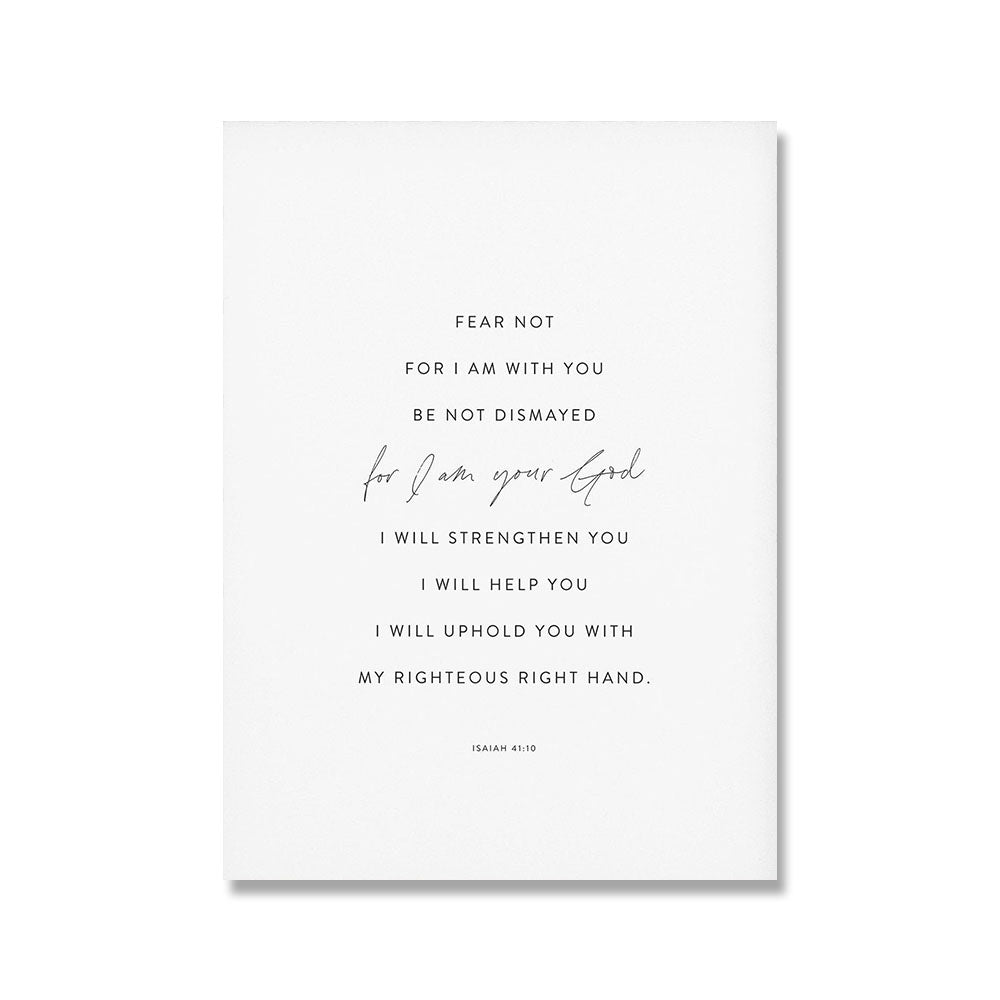 Isaiah 41:10 Scripture Printed Wall Art