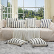 Olanly Striped Cotton Cushion Cover