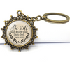 Faith & Strength Inspirational Christian Vintage Style Keychain