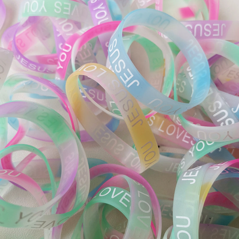 20 Piece Bundle I  ♡ Jesus Silicone Wrist Bands